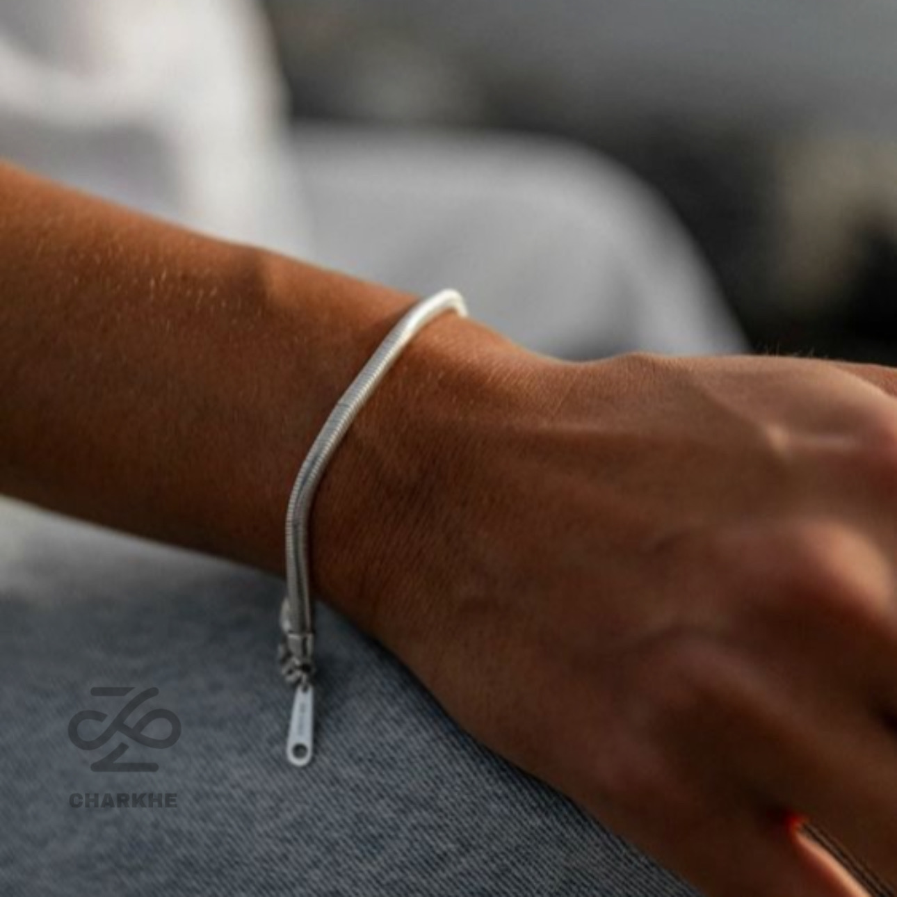 دستبند ماری برجسته استیل