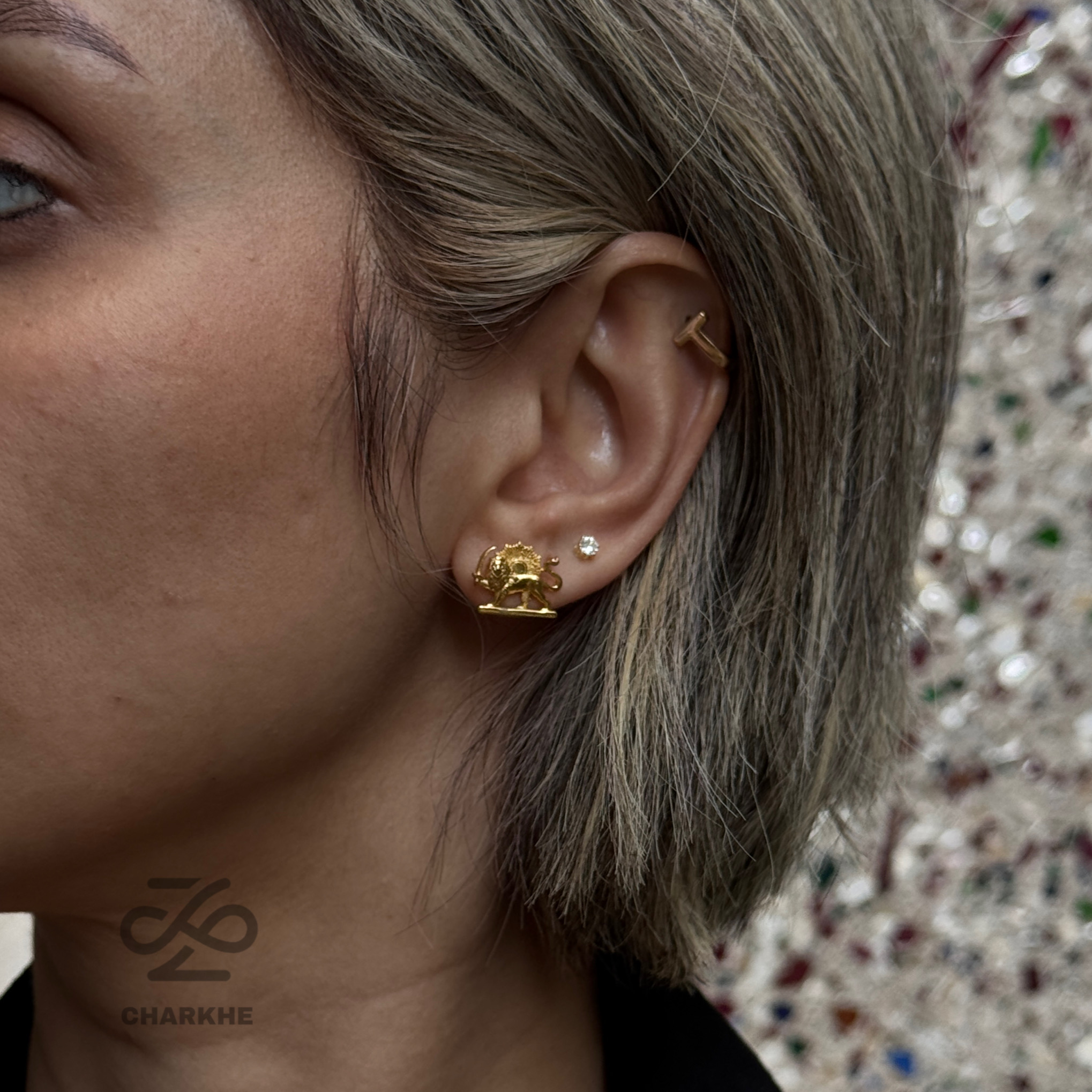 پیرسینگ شیر و خورشید