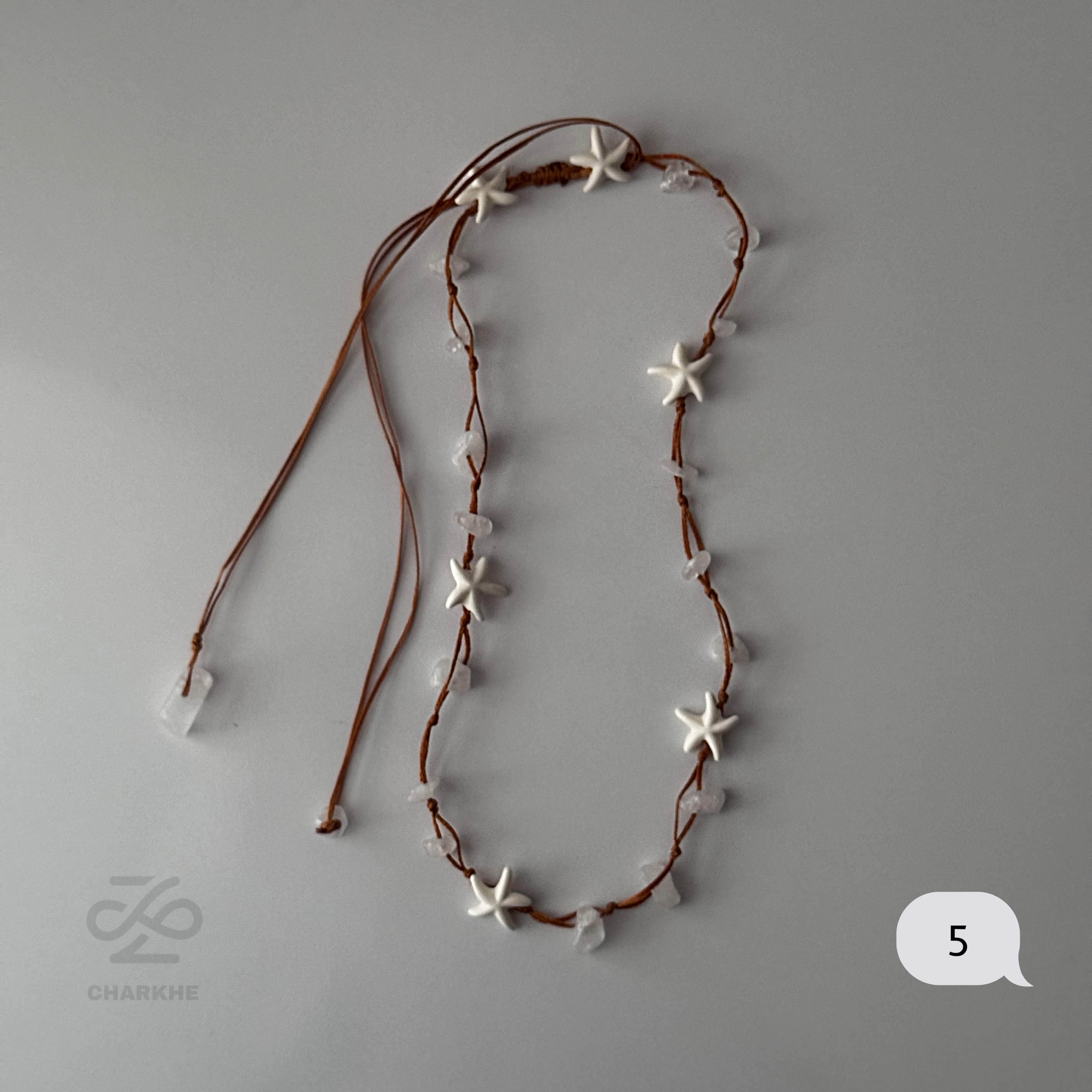 گردنبند ستاره صدفی مرجانی
