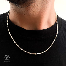 گردنبند و دستبند کبریتی استیل مردانه
